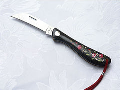 Left-Handed Florist Knife Melitta FG120P (Red Rose)