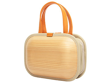 Wooden bag monacca kaku-shou Plain