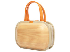 Wooden bag monacca kaku-shou Plain