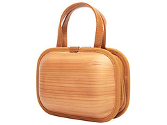 Wooden bag monacca kaku-shou Tannin