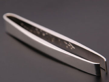 Edo-style Handmade Tweezers: Pure Silver, Iroha
