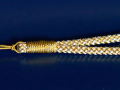 Pure gold thread braid strap (circular braid)