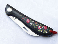 Left-Handed Florist Knife Melitta FG120P (Red Rose)