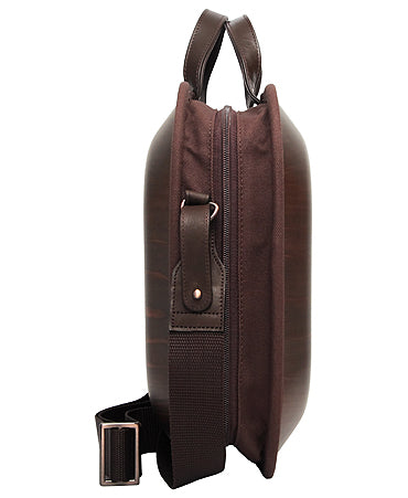 Wooden bag monacca Brown (with shoulder strap)