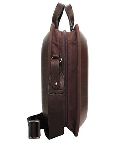 Wooden bag monacca Brown (with shoulder strap)