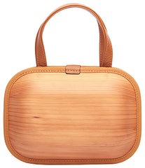 Wooden bag Monacca kaku shou Persimmon dyeing