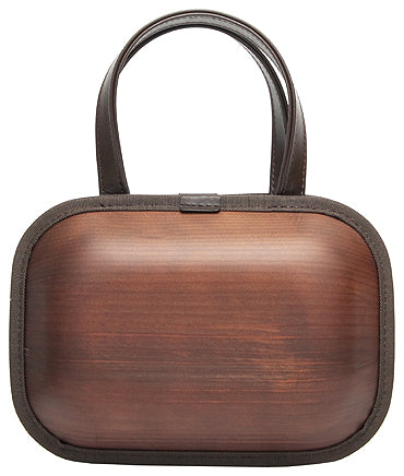 Wooden bag monacca Brown