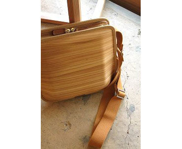 Wooden bag monacca postman Plain