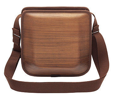 Wooden bag monacca Postman Brown