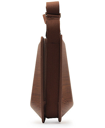 Wooden bag monacca Postman Brown