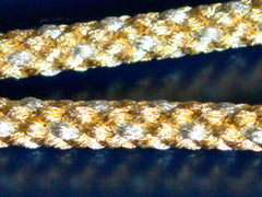 Pure gold thread braid strap (circular braid)