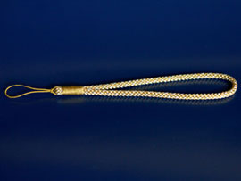 Pure gold thread braid strap (circular braid)