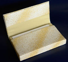 Pure gold thread Card case (white)
