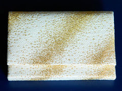 Pure gold thread Card case (white)